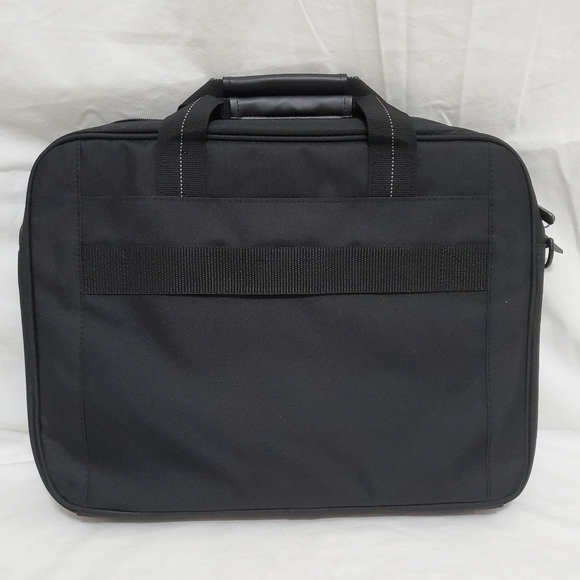 Targus Classic Slim Ergonomic Briefcase Laptop Messenger Travel Office Bag - Picture 3 of 12